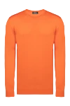 Cesare di Napoli Wool jumper orange for men - 100% wool. Country of origin: Italy. Care: specialized cleaning - photo 1