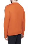 Wool jumper orange for men Cesare di Napoli - 100% wool. Country of origin: Italy. Care: specialized cleaning - photo 4