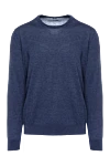 Cesare di Napoli Wool jumper blue for men - 100% wool. Country of origin: Italy. Care: specialized cleaning - photo 1