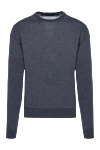 Cesare di Napoli Wool jumper gray for men - 100% wool. Country of manufacture: Italy. Care: specialized cleaning - photo 1