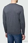 Cesare di Napoli Wool jumper gray for men - 100% wool. Country of manufacture: Italy. Care: specialized cleaning - photo 3