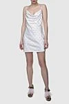 Giuseppe Di Morabito White polyester dress for women - zipper. crystal decorations. 100% polyester. Country of manufacture: Italy. Care: specialized cleaning - photo 3