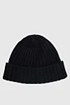 Billionaire Cashmere hat black for men - Logo patch, textured knit. 100% cashmere. Country of manufacture: Italy. Care: specialized cleaning - photo 3