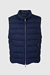 Moorer Cashmere and down vest blue for men - 100% cashmere, down. Closure: Zipper. Two side pockets with press studs, three inside pockets. Lining: 100% nylon, polyamide. Insulation: Down, feather. Country of manufacture: Italy. Care: specialized cleaning - photo 1