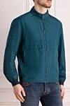 Cesare di Napoli Polyester jacket green for men - 100% polyester. double-sided. Closure: Zipper. Two side pockets. Country of manufacture: Italy. Care: specialized cleaning - photo 3