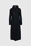 Herno Black coat for women - 53% wool, 18% viscose, 15% polyamide, 14% mohair. Closure: zipper. two side pockets, one inside pocket. Lining: 100% silk. Country of origin: Italy. Care: specialized cleaning - photo 1