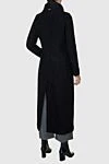 Black coat for women Herno - 53% wool, 18% viscose, 15% polyamide, 14% mohair. Closure: zipper. two side pockets, one inside pocket. Lining: 100% silk. Country of origin: Italy. Care: specialized cleaning - photo 4