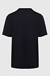 Black cotton T-shirt for men Limitato - print pattern. 100% cotton. Country of origin: Italy. Care: specialized cleaning - photo 6