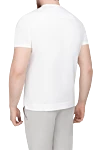 White cotton T-shirt for men Limitato - print pattern. 100% cotton. Country of origin: Italy. Care: specialized cleaning - photo 4