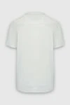 White cotton T-shirt for men Limitato - print pattern. 100% cotton. Country of origin: Italy. Care: specialized cleaning - photo 6