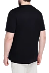 Black cotton T-shirt for men Limitato - print pattern. 100% cotton. Country of origin: Italy. Care: specialized cleaning - photo 4