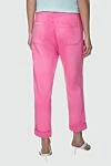 Pink cotton trousers for women Balmain - Material: 100% cotton. Closure: elastic waistband with drawstring. contrast padding. four side pockets, two patch pockets at the back. Country of manufacture: Italy. Care: specialized cleaning - photo 4