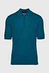 Cesare di Napoli Cotton polo green for men - 100% cotton. Closure: Zipper. Country of manufacture: Italy. Care: specialized cleaning - photo 1