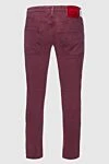 Cotton jeans burgundy for men Jacob Cohen - logo. 98% cotton 2% elastane. button, zipper. Three side pockets, two back pockets. Country of manufacture: Italy. Care: specialized cleaning - photo 6