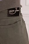 Jacob Cohen Cotton jeans green for men - logo. 99% cotton 1% elastane. Closure: button, zipper. Three side pockets, two back pockets. Country of manufacture: Italy. Care: specialized cleaning - photo 5