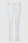 Jacob Cohen White cotton jeans for women - contrasting buttons. three side pockets, two back pockets. 96% cotton, 4% elastane. zipper, button. Country of manufacture: Italy. Care: specialized cleaning - photo 1