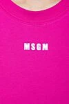 MSGM Cotton bodysuit pink for women - brand logo. 100% cotton. buttons. Country of manufacture: Italy. Care: specialized cleaning - photo 5