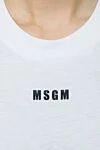 MSGM Боди из хлопка белое женское - лого бренда. 100% хлопок. кнопки. . Страна производитель: Италия. Уход: специализированная чистка - фото 5