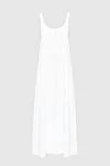 Panicale White acetate and silk dress for women - sleeveless. 67% cellulose acetate, 33% silk. Country of manufacture: Italy. Care: specialized cleaning - photo 1