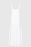 White acetate and silk dress for women Panicale - sleeveless. 67% cellulose acetate, 33% silk. Country of manufacture: Italy. Care: specialized cleaning - photo 6