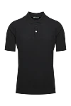 Dalmine Cotton polo gray for men - 100% cotton. Buttons. Country of manufacture: Italy. Care: specialized cleaning - photo 1