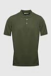 Dalmine Cotton polo green for men - 100% cotton. Buttons. Country of manufacture: Italy. Care: specialized cleaning - photo 1