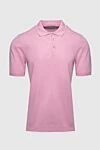 Dalmine Cotton polo shirt pink for men - 100% cotton. Buttons. Country of manufacture: Italy. Care: specialized cleaning - photo 1