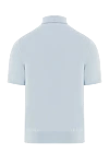 Поло с коротким рукавом хлопковое светло-голубое на пуговицах мужское Dalmine - Длинный рукав. 100% хлопок. Пуговицы. Страна производитель: Италия. Уход: специализированная чистка - фото 6