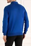 Cotton long sleeve polo blue for men Dalmine - Long sleeve. 100% cotton. Closure: Buttons. Country of manufacture: Italy. Care: specialized cleaning - photo 4