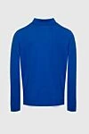 Cotton long sleeve polo blue for men Dalmine - Long sleeve. 100% cotton. Closure: Buttons. Country of manufacture: Italy. Care: specialized cleaning - photo 6