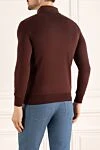 Cotton long sleeve polo brown for men Dalmine - Long sleeve. 100% cotton. Closure: Buttons. Country of manufacture: Italy. Care: specialized cleaning - photo 4