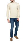 Cotton jumper beige for men Dalmine - 100% cotton. Country of origin: Italy. Care: specialized cleaning - photo 2