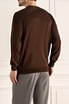 Cotton jumper brown for men Dalmine - 100% cotton. Country of manufacture: Italy. Care: specialized cleaning - photo 4