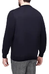 Cotton jumper blue for men Dalmine - 100% cotton. Country of origin: Italy. Care: specialized cleaning - photo 4