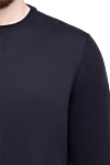 Dalmine Cotton jumper blue for men - 100% cotton. Country of origin: Italy. Care: specialized cleaning - photo 5