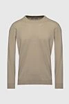 Dalmine Cotton jumper beige for men - 100% cotton. Country of origin: Italy. Care: specialized cleaning - photo 1