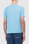 Dalmine Blue cotton T-shirt for men - 100% cotton. Country of manufacture: Italy. Care: specialized cleaning - photo 3