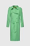 The Andamane Women's green polyester raincoat - 100% polyester. buttons, belt. two side pockets. Interior finish: 100% cupro. Country of manufacture: Italy. Care: specialized cleaning - photo 1