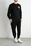 Dolce & Gabbana Men's cotton sports suit, black - Embroidered brand logo. 100% cotton. Closure: Drawstring, zipper. Four side pockets. Country of manufacture: Italy. Care: specialized cleaning - photo 3