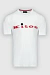 Kiton White cotton T-shirt for men - embroidery logo. 100% cotton. Country of manufacture: Italy. Care: specialized cleaning - photo 1