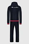 Kiton Men's cotton sports suit, blue - Contrast trim. Hood. 100% cotton. Closure: Elastic waistband with drawstring, zipper. Four side pockets. Country of manufacture: Italy. Care: specialized cleaning - photo 7