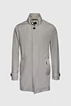 Moorer Men's gray polyester and polyamide jacket - 50% polyester, 50% polyamide. Closure: Zipper, buttons. Two side pockets. Country of manufacture: Italy. Care: specialized cleaning - photo 1