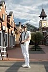 Loro Piana Брюки из хлопка белые мужские - 100% хлопок. пуговица, молния. два боковых кармана, два задних кармана. Страна производитель: Италия. Уход: специализированная чистка - фото 3