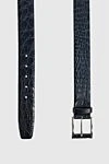 Cesare di Napoli Gray crocodile leather belt for men - Textured leather. 100% crocodile leather. Size: Width 4cm. Buckle. Country of manufacture: Italy. Care: specialized cleaning - photo 3