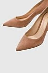 Gianvito Rossi Туфли-лодочки классические женские чёрные замшевые - логотип на стельке. замша. Высота каблука: 8 сантиметров. Страна производитель: Италия. Уход: специализированная чистка - фото 5
