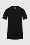 Black cotton T-shirt for men Billionaire - picture and logo print. 100% cotton. Country of origin: Italy. Care: specialized cleaning - photo 6