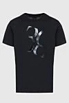 Billionaire Black cotton T-shirt for men - logo print. 100% cotton. Country of manufacture: Italy. Care: specialized cleaning - photo 1