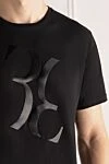 Billionaire Black cotton T-shirt for men - logo print. 100% cotton. Country of manufacture: Italy. Care: specialized cleaning - photo 5