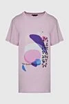 Isabel Marant Pink cotton T-shirt for women - logo print. 100% cotton. Country of manufacture: Italy. Care: specialized cleaning - photo 1