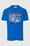 MC2 Saint Barth Cotton T-shirt blue for men - print. 100% cotton. Country of manufacture: Italy. Care: specialized cleaning - photo 1